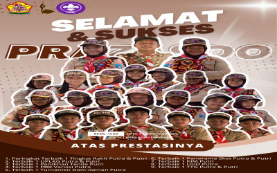 Regu Putra dan Putri SMP Negeri 1 Sooko Raih Juara Umum Lomba Tingkat II Pramuka Kecamatan Sooko 2025